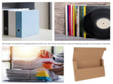 20Pcs Sturdy Kraft Paper Vinyl Record Mailer Boxes for Small Business Album Packaging V1369-AZ3-W-14235