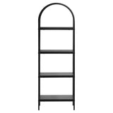 Metal Bookshelf, 4-Tier Arched Industrial Bookshelf, Small Rustic Vintage Storage Bookcase with Open V952-JSSJGXJSM4C1MP64LV0