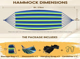 Cotton Hammock Portable Camping Hammocks for Hanging Sturdy Garden Comfortable Fabric Hammock with V1258-DP02-C-930