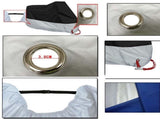 SWETRACE Motor Scooter Cover Waterproof Outdoor Motorbike Cover Silver 1Pcs V1189-LWWAL-20260327-03670
