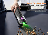 HK-V6 Cordless Handheld Vacuum 15000Pa Strong Suction, Green Dust Detection LED Display, Lightweight V1232-CZXCQ-001