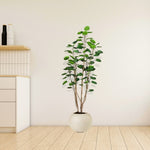 SOGA 2X 150cm Plastic Potted Polyscias Scutellaria Plant Home Garden Artificial Tree, Home Decor APLANTFHJQD150102X2