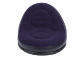 Inflatable Sofa Chair Stylish Simple Soft Flocking Blow Up Lounger Chair with Footstool for Living V1294-YM0901-3116240012712