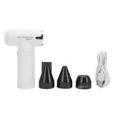 Electric Air Duster Cordless 3 Gear Adjustable Jet Dry Blower Turbo Fan with 3 Replaceable Nozzles V1294-YM0901-3111240128811