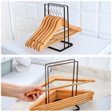 Hanger Organizer,Large Capacity Hanger Stacker Rack for Closet Laundry Room,Stainless Steel V1369-AZ3-W-22307