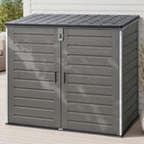 Gardeon Outdoor Storage Box 1170L Container Lockable Cabinet Tool Organizer Shed Grey OSB-1170L-GE