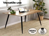 1 Artiss Dining Table and 4 Chairs Set Grey Velvet DSET-T02WD-VEL03-GYX4
