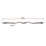 Curl Bar Barbell Heavy Duty EZ with Spinlock Collars V63-770275