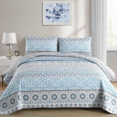 Joyful Quilted coverlet and pillowcovers set Brighten Up Your Bedroom - Queen size V745-MAC080499Q13U