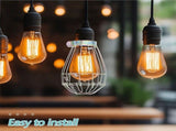 9Pcs Industrial Light Bulb Cage Metal Lamp Shade Guard Heat Isolation for Home V1366-AZ2-W-21622
