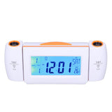 Projection Alarm Clock Glareless LED Night Light Voice Control Induction Temperature Display LED V1294-YM0715-3113210306811