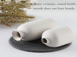 Ceramic Set of 3 Modern White Vases for Home Dcor V178-36902