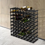 Artiss Wine Rack 72 Bottle Black WINE-RACK-72B-BK