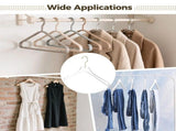 10PCS Clear Acrylic Hangers with Gold Hook, 15.6", Lightweight, Non-Slip & Shatterproof Design, V1369-AZ3-W-08756