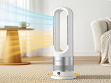 Devanti Bladeless Tower Fan Heater and Cooler 2in1 Portable Oscillation Fan for Bedroom Room Office FH-A-BL-1200-WH