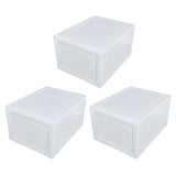Shoe Storage Box Thick Side Opening Space Saving Transparent Stackable Shoe Organizer Foldable Shoe V1294-YM0901-3116240025211