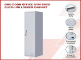 One-Door Office Gym Shed Clothing Locker Cabinet V63-832321