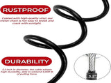 2 Packs 44-1/2'' Trailer Safety Cables, Vinyl-Coated Coiled Towing Chain, 7/16'' Snap Hooks with V1259-DP01-A-883