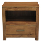 Paris 1 Drawer Solid Mahogany Timber Lamp Table V199-LT001PNMKLP