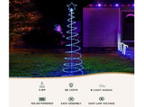 2.4M Christmas Tree LED Solar Motif Lights Jingle Jollys XMAS-MOT-TREE-SOLAR-24-MC