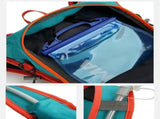 Orange-Capacity Storage Backpack, featuring a main compartment with multiple organized pockets for V1106-SJBB003