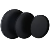 3Pcs/Set 30cm 27cm 24cm Diameter Round Black Wooden Tray Tableware Dessert Fruit Tray for Home Hotel V1294-YM0901-3118210231511