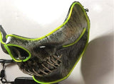 LED Glow Half Face Skull Model Mask for Halloween Costume Party Prop Show V1294-YM0727-JY07245