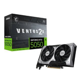 MSI nVidia GeForce RTX 5050 8G VENTUS 2X OC, Boost 2560 MHz, CUDA 2560 Units, 8GB GDDR6, HDMI x 1 V1202-V2-VCM-RTX50508GVENTUS2XOC