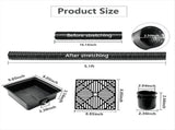 Catch Basin Downspout Flexible Extension Storm Drain Drainage System Adapter for Patio Ground and V1369-AZ3-W-12967