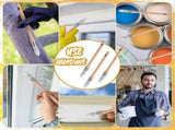 12Pcs Painting Tool Edge Clean Painting Tool Corner Paint Brush Round Small Paint Brushes Thin V1192-AZ-W-22084