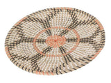 Round Grass Wall Ornaments 35cm Diameter Hand Knitting Hanging Woven Wall Baskets for Living Room V1294-YM0703-3115230050713