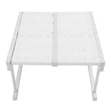 Expandable Cabinet Shelf Carbon Steel Stackable Closet Storage Shelving Rack Cabinet Organizer Riser V1294-YM0901-3117240329412