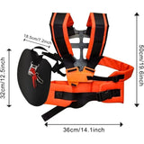 Comfortable Adjustable Effort Harness, Comfort Shoulder Harness for Brush Cutter Lawn Mower V1237-ZY-528-229