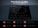 Devanti Electric Ceramic Cooktop 30cm CTT-B-1E-1Z-TOUCH-BK
