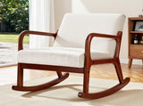 Artiss Rocking Armchair Nursing Chair Corduroy Beige UPHO-E-ARM-01-COR-BG