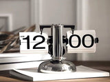 Digital Flip Down Clock Retro Minimalist Single Foot Mechanical Auto Flip Clock Desk Clock for Home V1294-YM0703-3115230003612