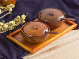 Kitchen Seasoning Box,1 Set Of Wooden Sugar Bowl Sugar Bowl Sugar Bowl With Lid And Spoon As V1192-AZ-W-28053