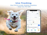 4G Dog Cat GPS Tracker - Waterproof Smart Locator with iOS/Android App, Live Tracking & Light/Sound V201-W13485931