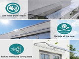 Instahut Window Door Awning 0.4mx2m Transparent AWN-04X2-CLR