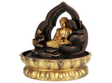 LED Lighted Tabletop Fountain Resin Water Fountain Ornaments Meditating Buddha Statue Home V1294-YM0901-3111200176312