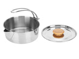 Stainless Steel Kettle Portable Folding Coffee Tea Pot for Outdoor Barbecue Camping Picnic V1294-YM0901-3111200245811