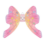 LED Butterfly Wings with Music, Electric Light Up Fairy Wing for Kids Pet Costume, White V1369-AZ3-W-10423