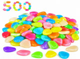 Glow in the Dark Rocks, Resin Glowing Pebbles & Sunlight Charged Decor for Garden, Landscaping, V1366-AZ2-W-11648