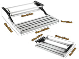 Heavy Duty Pull-Out Caravan Step Folding Aluminium RV Entry Step, Non-Slip Portable Camping Step, V1181-AT002-SL
