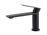 WELS Matt Black Square Short Basin Mixer Vanity Sink Faucet Laundry Spout Tap V1233-KRS101MBL