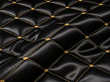 Purple and Gold European Soft Brushed Quilted Bed Skirt 2 Pillowcases Set - Breathable Padded 200 V888-ELOSUNG55061