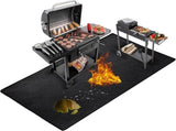 39*72 inches Under Grill Mat for Outdoor Grill,Fireproof Grill Pad for Pit,Indoorplace Mat V1192-AZ-W-3103