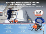 Stand Airless Paint Sprayer, 1500W, 3300PSI High Pressure Airless Sprayer with Cart, Cleaning Brush, V952-ZSSPTJ1500W0LMIA4001V3