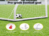 Everfit 12FT Soccer Football Goal Net UPVC Frame with PE Mesh Weatherproof Portable Goals for SN-B-12FT-WH