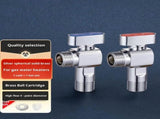 SUBMARINE Angle Stop Valve, Brass Material, 1/2'' Inlet and Outlet Caliber, 1/4 Turn Shut Off Valve, V1192-AZ-W-2663